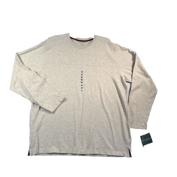 Sonoma Crew Neck Pullover Sweater Shirt Men's XLT 100% Cotton Long sleeve NWT - Picture 1 of 8